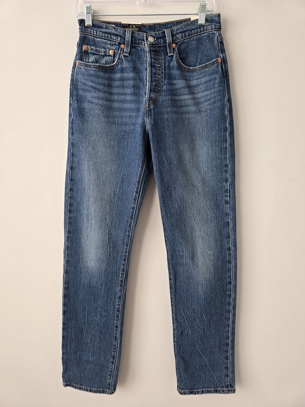 Levi's Premium 501 Original fit Straight Jeans 27 Medium Wash NWT